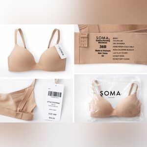 Soma Nursing Bra Women's Enbliss Wireless Bra - Warm Amber